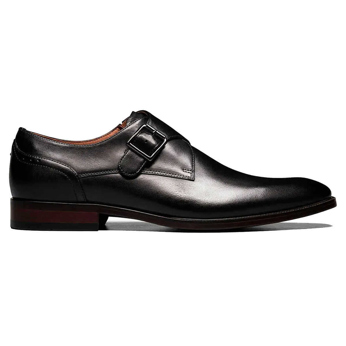 Florsheim Sorrento Plain Toe Single Monk Strap Mens Slip On Sz8.5 Black Florsheim Sorrento Plain Toe Single Monk STRP Men main image 4