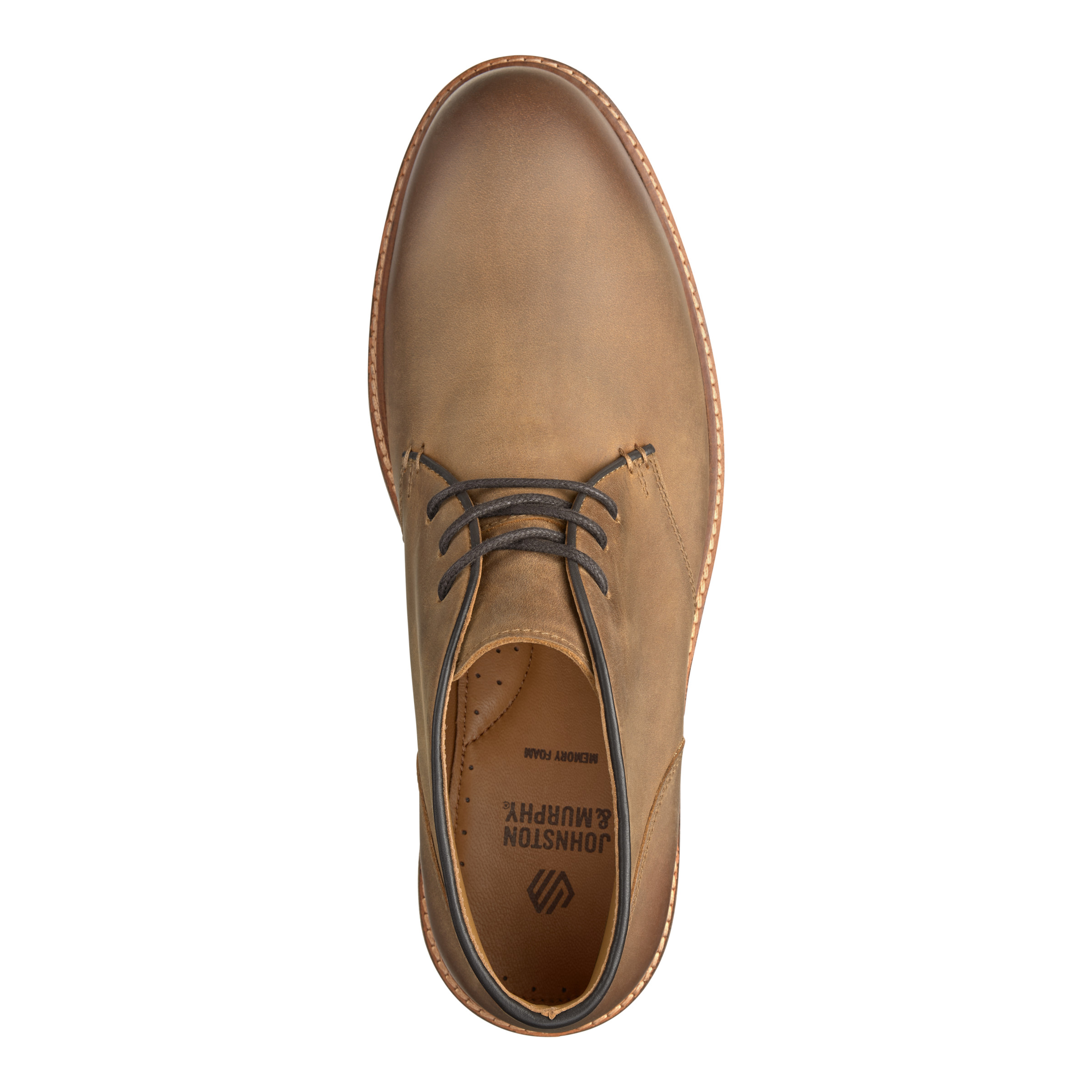 Johnston & Murphy Calder Chukka US 12 / EU 46 Brown Oiled Suede Leather Shoes Johnston & Murphy Calder Chukka Plain Toe Boots, Brown  main image 3