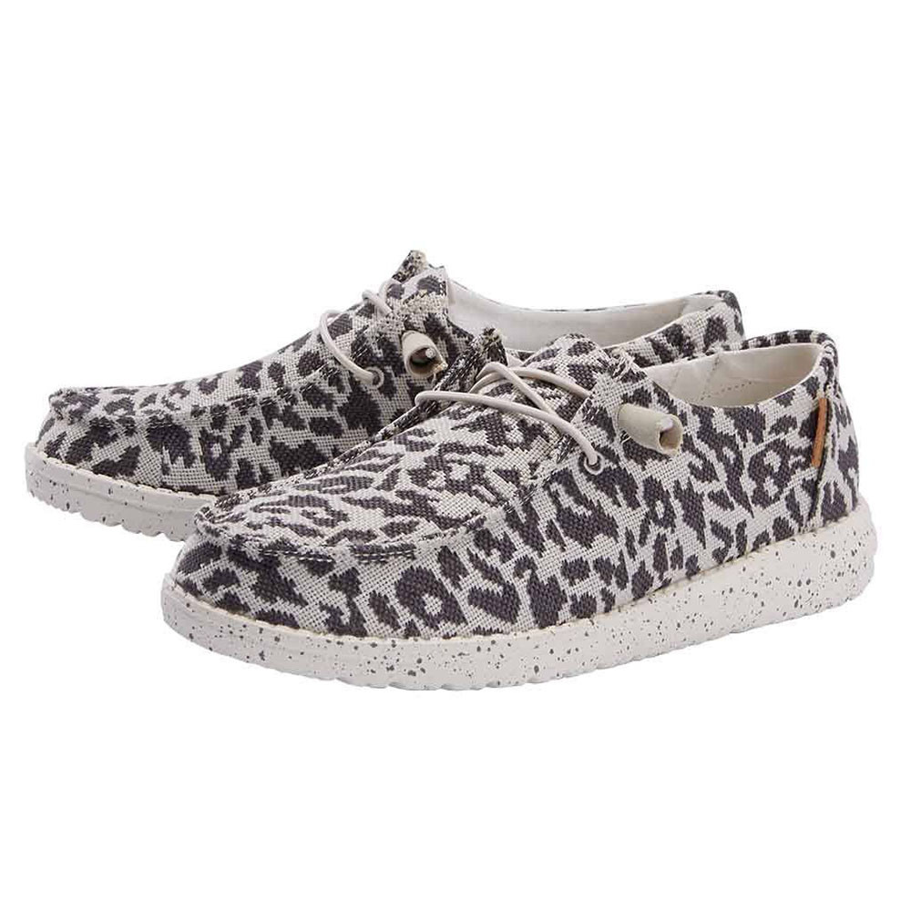 Hey Dude Women's Wendy Woven Cheetah Grey
