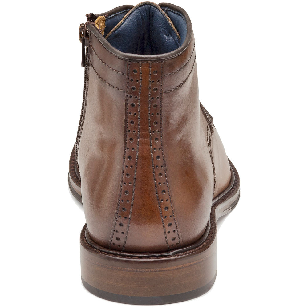 Johnston & Murphy Men's XC Flex Raleigh Cap Toe Zip Boot Dark Tan Johnston & Murphy Men's XC Flex Raleigh Cap Toe Zip Boot Dark Tan