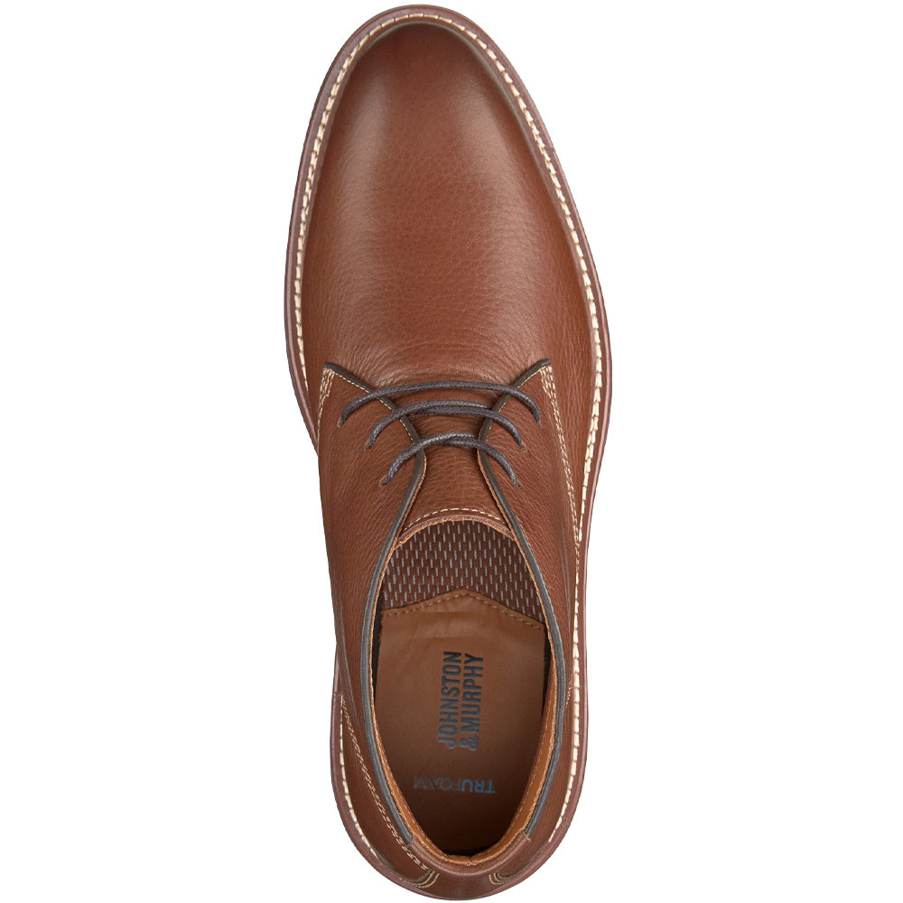 Johnston & Murphy Men's Upton Chukka Tan Full Grain