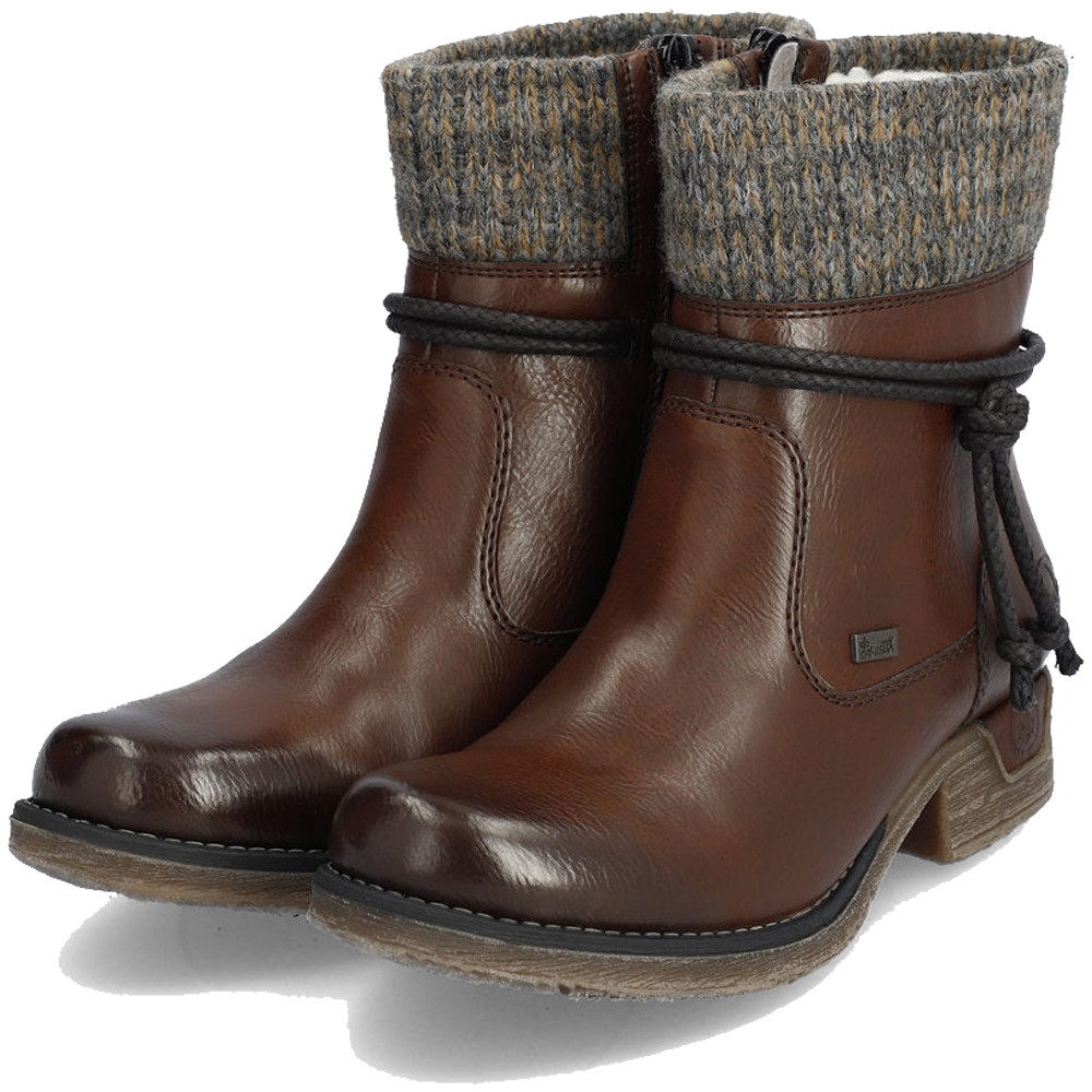 Rieker Women's 79688 Fee Brown / Graphit