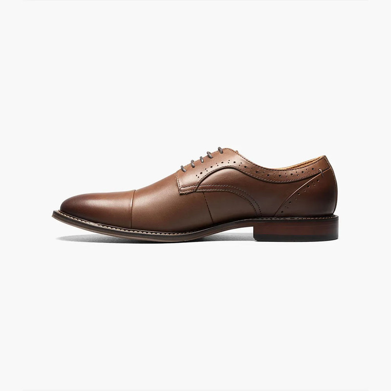 Stacy Adams Men's Maddox Cap Toe Oxford Chocolate