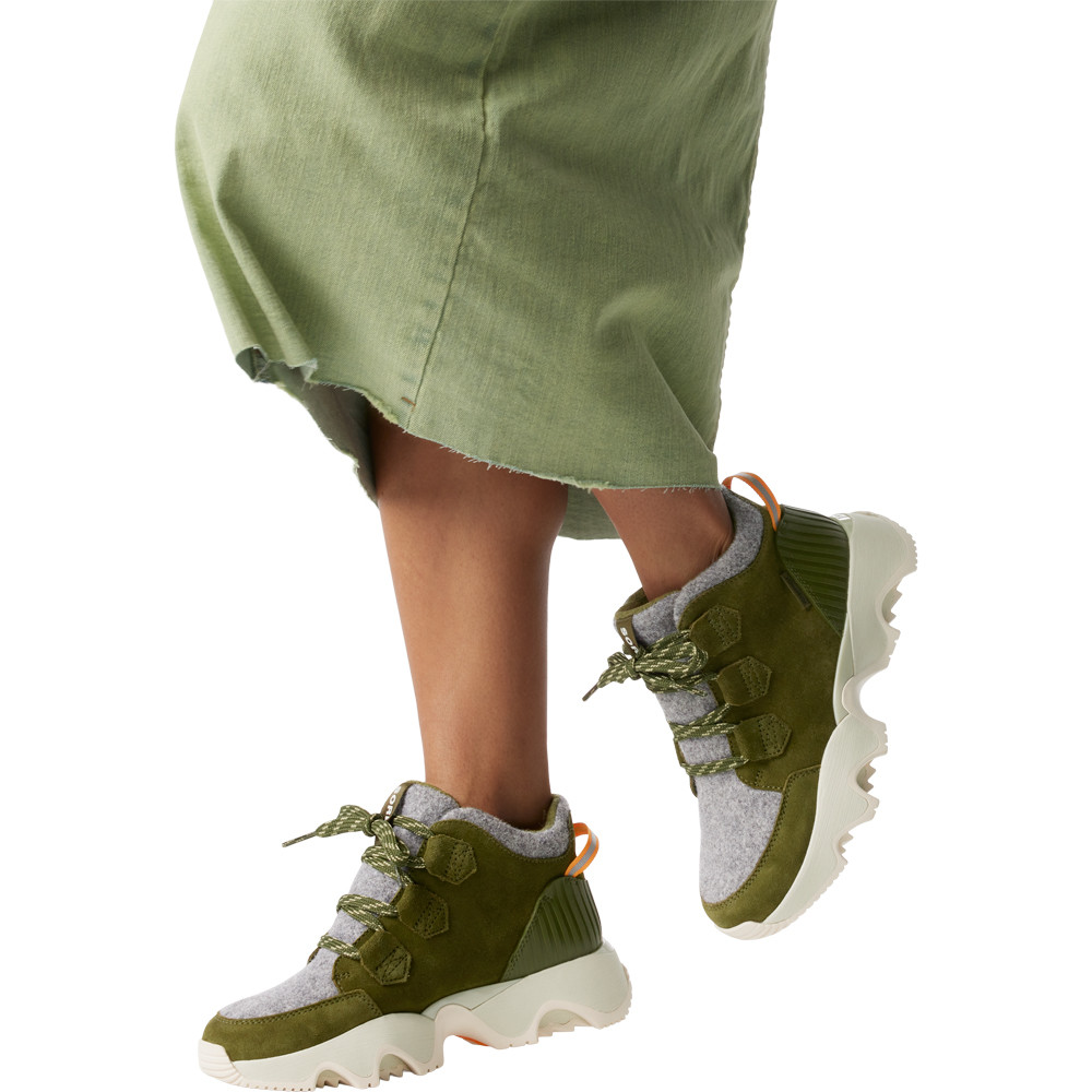Sorel Women's Kinetic Impact Caribou Plus Waterproof Utility Green
