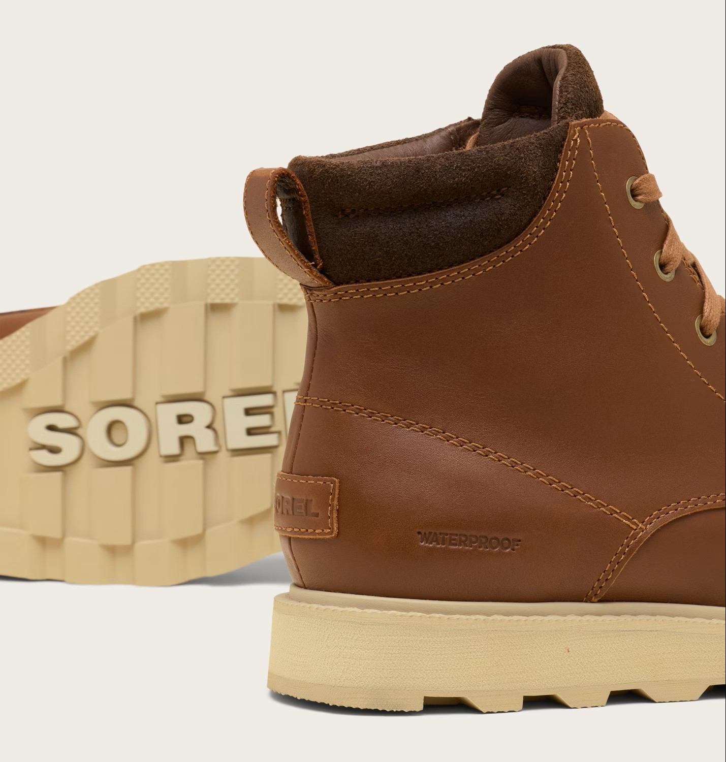 Sorel Men's Madson II Moc Toe Waterproof Boot Velvet Tan / Tobacco