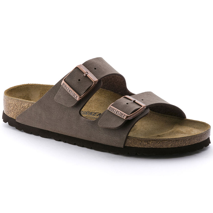 Birkenstock Arizona Birkibuc (Narrow Width) Mocha
