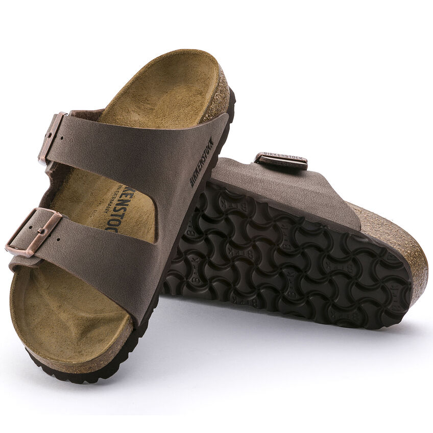 Birkenstock Arizona Birkibuc (Narrow Width) Mocha