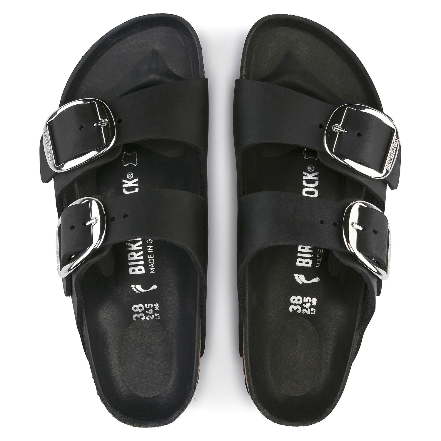 Birkenstock Arizona Oiled Leather (Narrow Width) Black