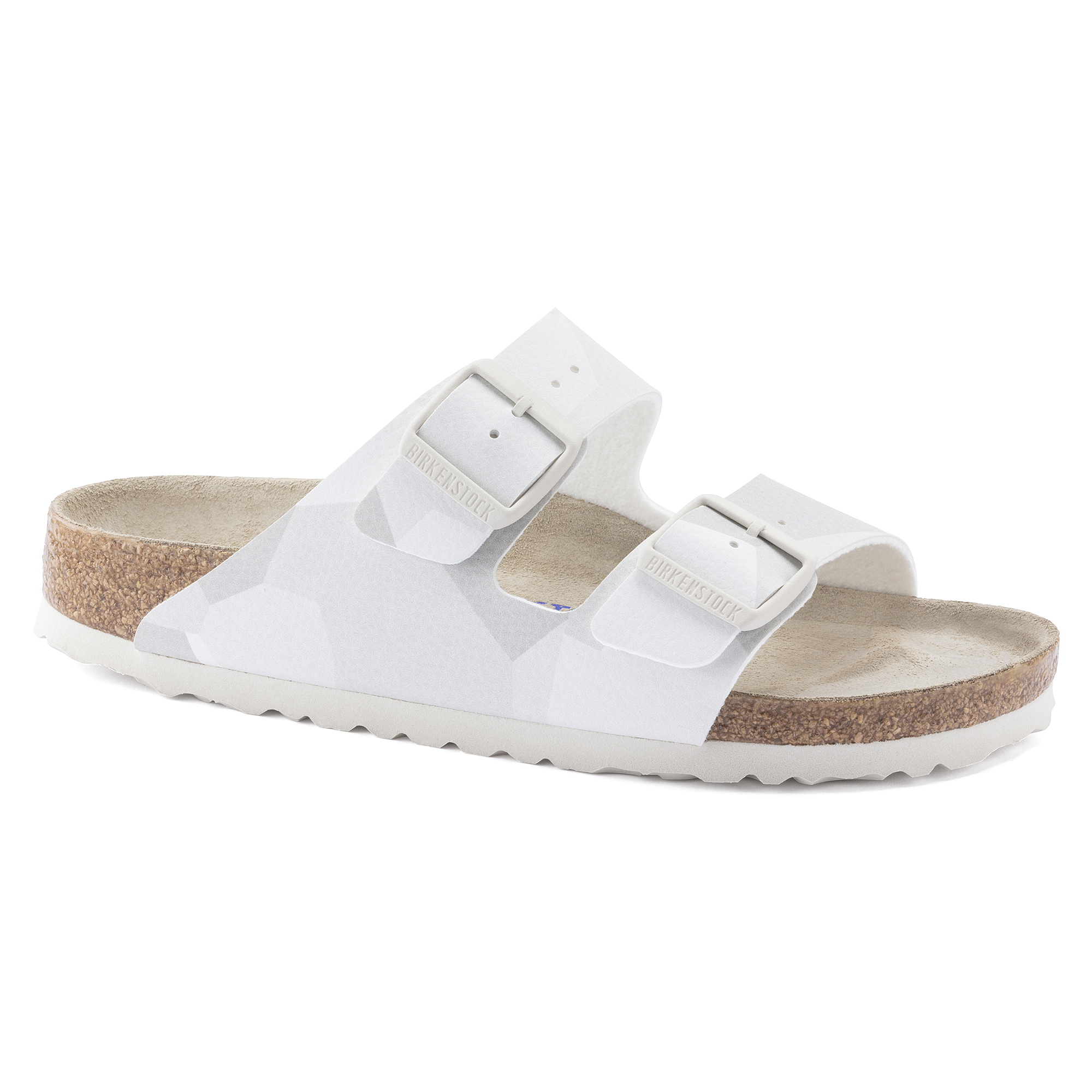 Birkenstock Sandals - Cream Camo Birkenstock Milano Soft Footbed Backstrap Sandal (Men  main image 3