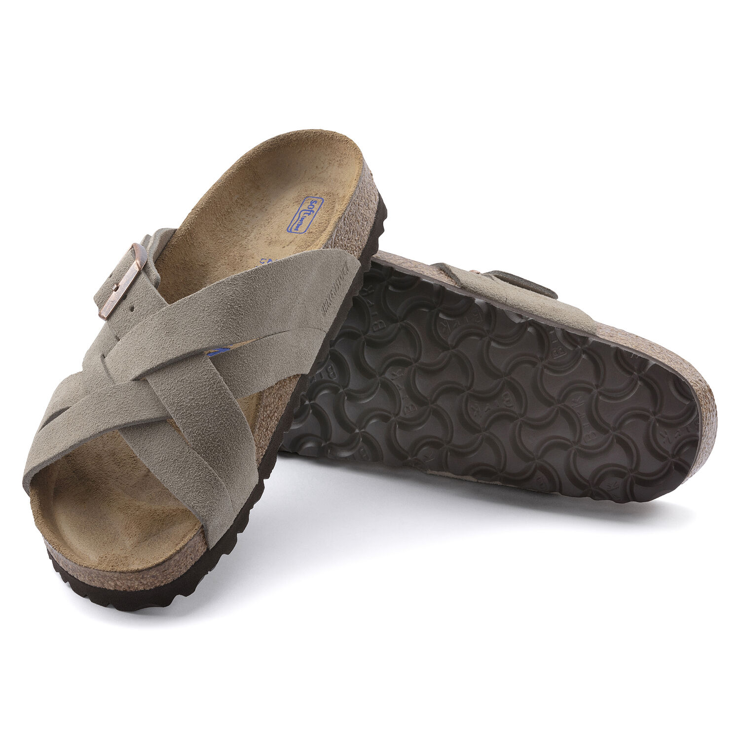 Birkenstock Lugano Soft Footbed (Narrow Width) Taupe display picture 3