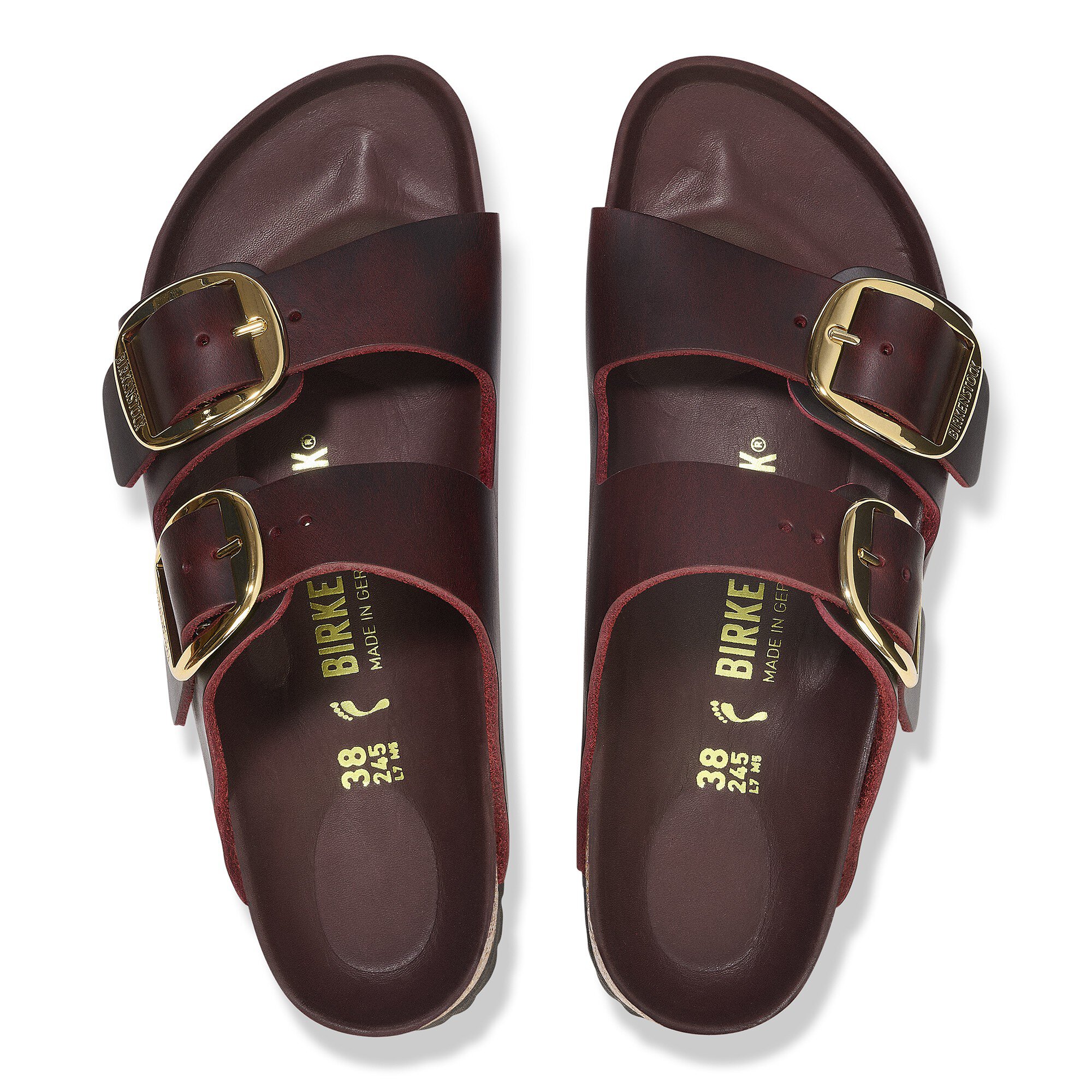 Birkenstock Arizona Big Buckle Oiled Leather (Narrow Width) Zinfandel