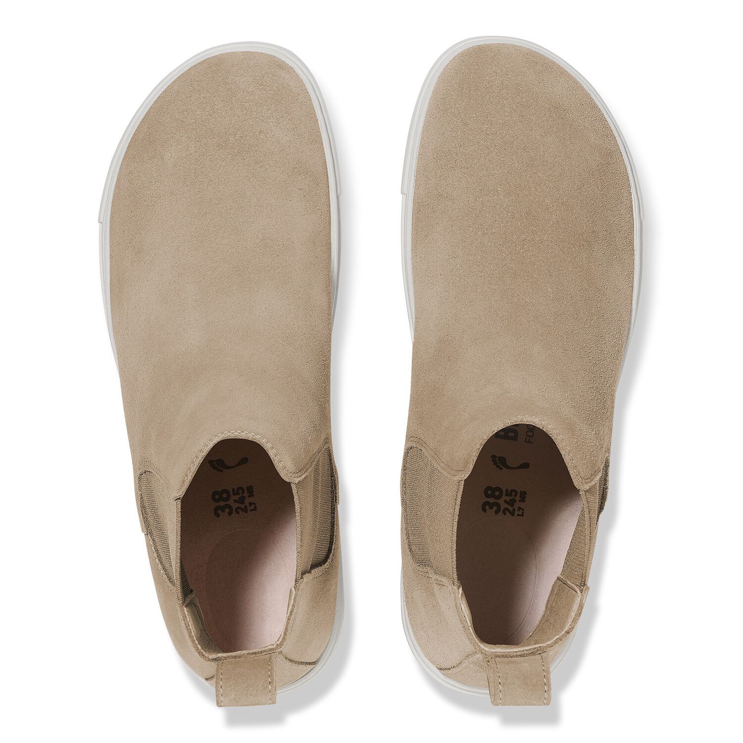 Birkenstock Bend Chelsea Suede Leather (Narrow Width) Taupe