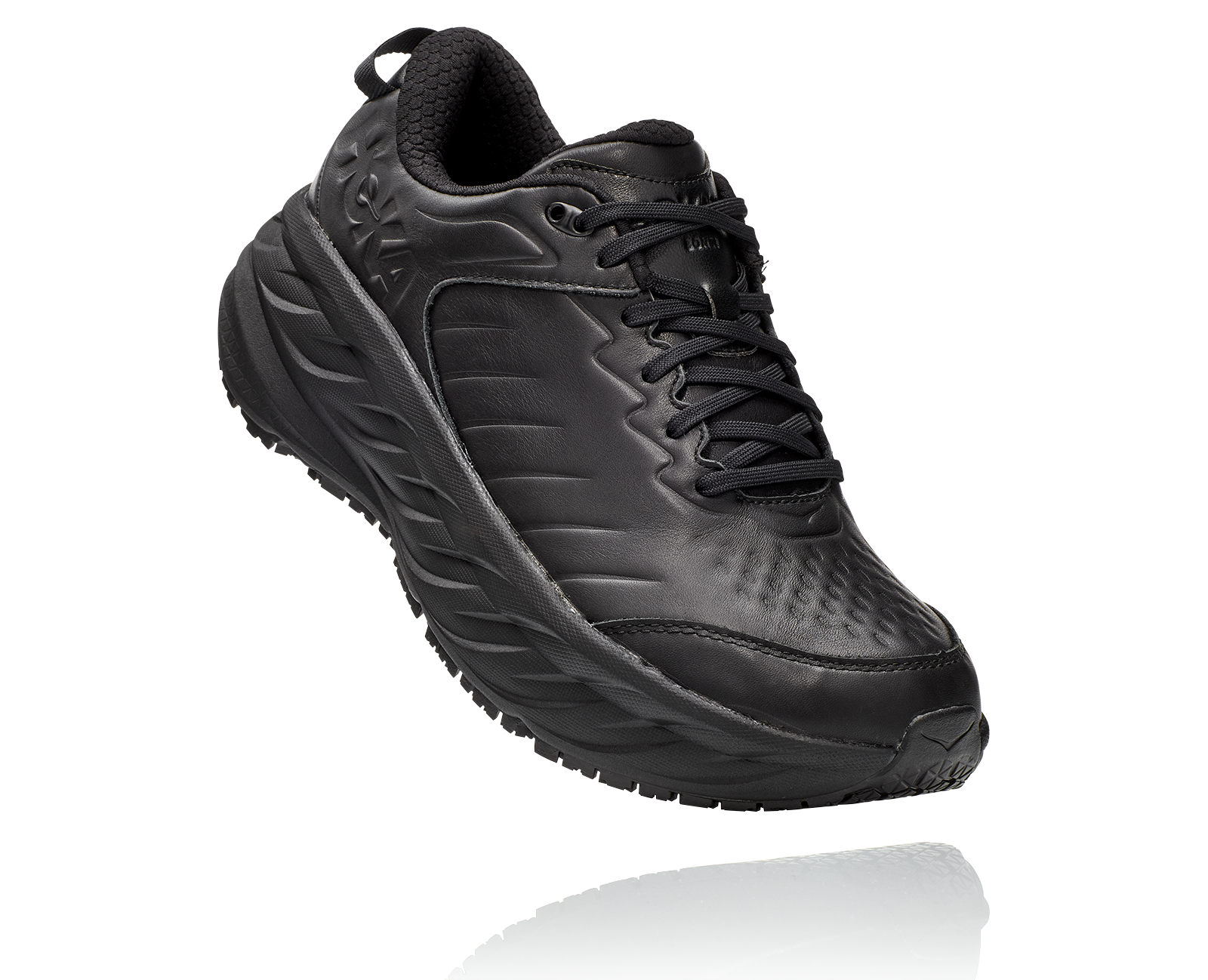 Hoka Men's Bondi Slip Resistant Black / Black (Wide Width)