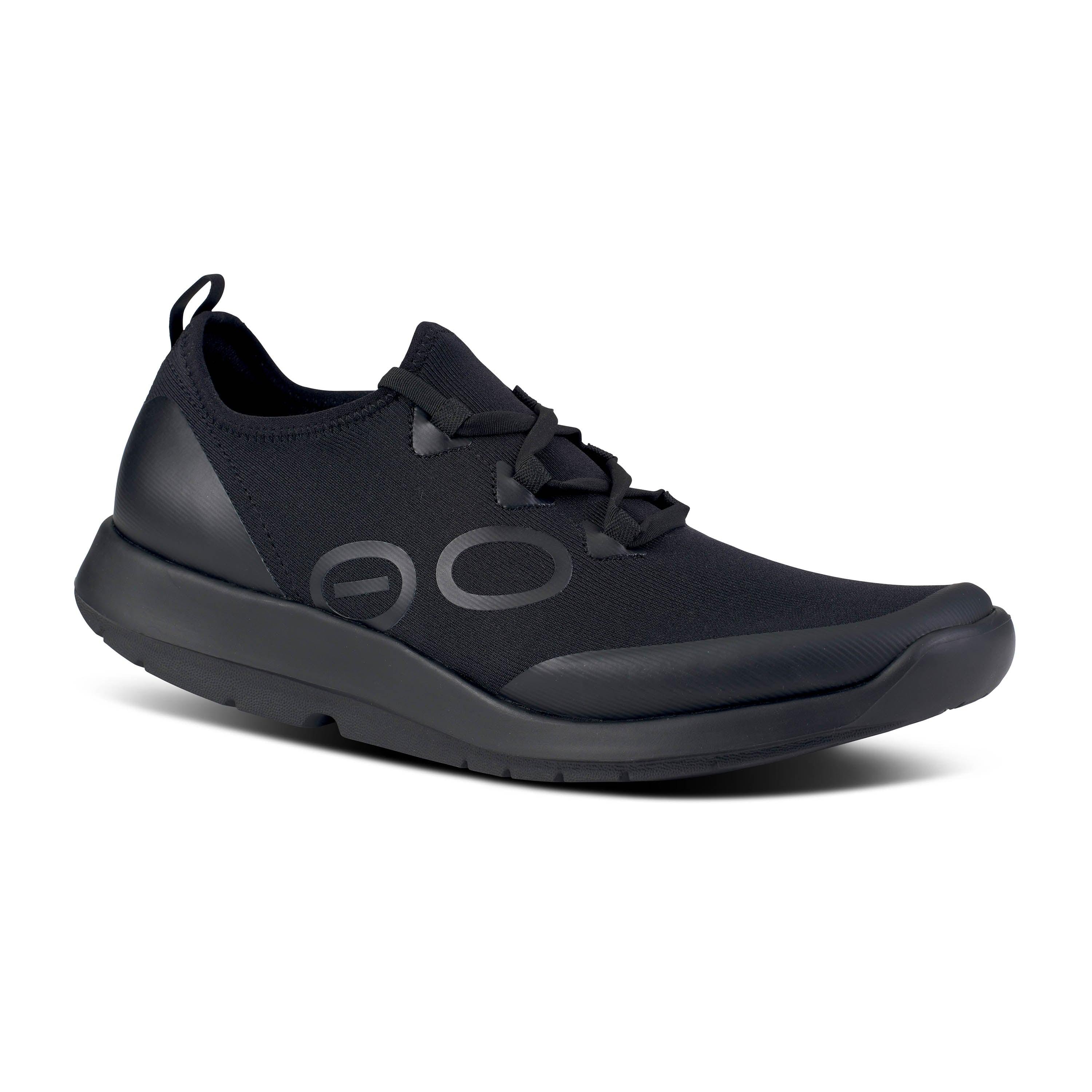 Oofos Oomg Mens Shoes Size US 10.5 EU 43.5 Black Fibre Low Slip-On Style Men main image 3