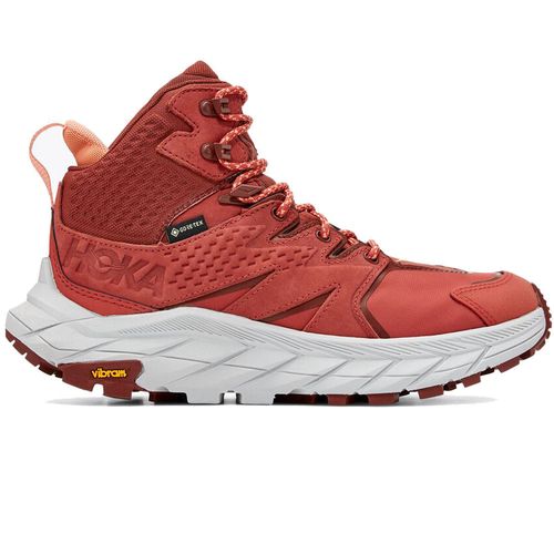 クラブ SKA164 Hoka Women's Anacapa Mid Gore-Tex Hot Sauce / Cherry Mahogany