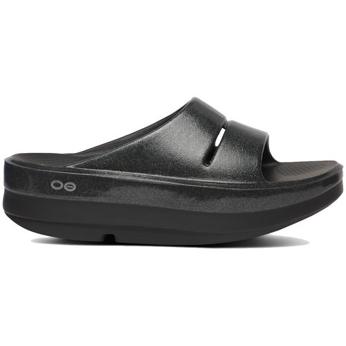 【新品】OOFOS OOmega OOahh Luxe 28 厚底Stacked Women's OOmega OOahh Sandal - Black – OOFOS