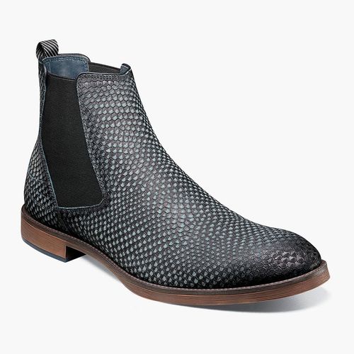 LIKE NEW Stacy Adams Men\'s Kayden Chelsea Boot, Navy, Size 8.5, Leather, Python Amazon.com | Stacy Adams Men main image 3