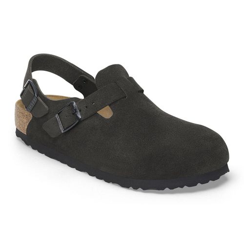 Birkenstock Tokio Suede Leather (Narrow Width) Black